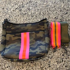 Set of two: Haute Shore Crossbody with two straps and full size tote, like new